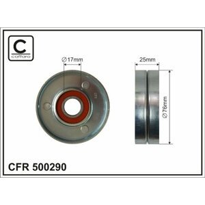 CAFFARO Napínacia kladka rebrovaného klinového remeňa 500290