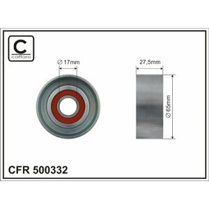 CAFFARO Vratná/vodiaca kladka rebrovaného klinového remeňa 500332