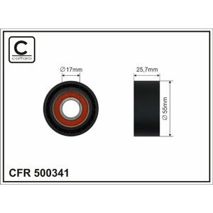 CAFFARO Napínacia kladka rebrovaného klinového remeňa 500341