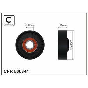 CAFFARO Napínacia kladka rebrovaného klinového remeňa 500344