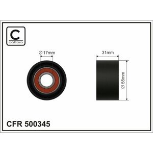 CAFFARO Napínacia kladka rebrovaného klinového remeňa 500345