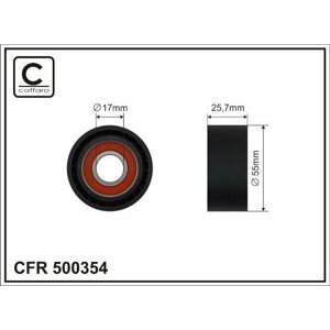 CAFFARO Napínacia kladka rebrovaného klinového remeňa 500354