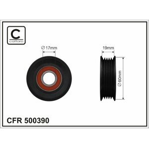 CAFFARO Napínacia kladka rebrovaného klinového remeňa 500390