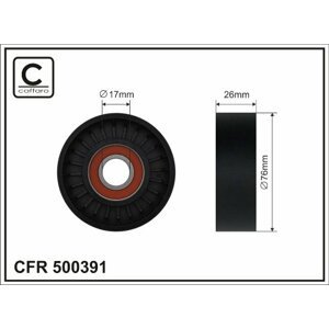 CAFFARO Napínacia kladka rebrovaného klinového remeňa 500391