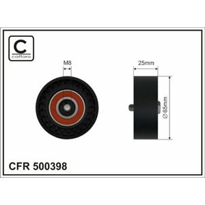 CAFFARO Vratná/vodiaca kladka rebrovaného klinového remeňa 500398