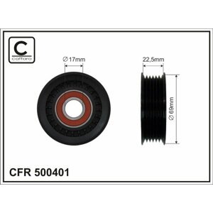 CAFFARO Napínacia kladka rebrovaného klinového remeňa 500401