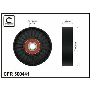 CAFFARO Vratná/vodiaca kladka rebrovaného klinového remeňa 500441