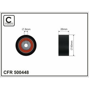 CAFFARO Vratná/vodiaca kladka rebrovaného klinového remeňa 500448