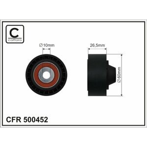 CAFFARO Vratná/vodiaca kladka rebrovaného klinového remeňa 500452