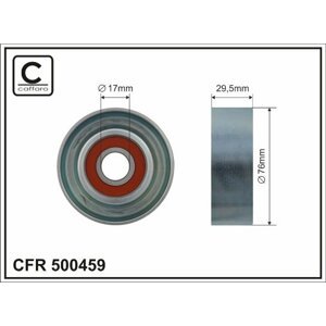 CAFFARO Vratná/vodiaca kladka rebrovaného klinového remeňa 500459