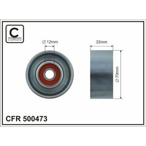CAFFARO Vratná/vodiaca kladka rebrovaného klinového remeňa 500473