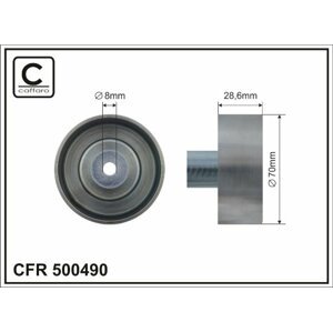 CAFFARO Vratná/vodiaca kladka rebrovaného klinového remeňa 500490