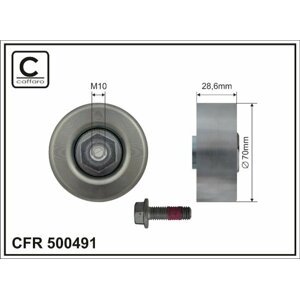 CAFFARO Vratná/vodiaca kladka rebrovaného klinového remeňa 500491
