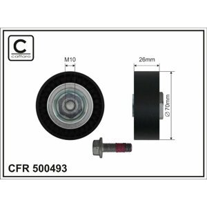 CAFFARO Vratná/vodiaca kladka rebrovaného klinového remeňa 500493