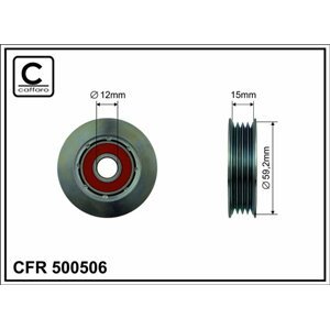 CAFFARO Napínacia kladka rebrovaného klinového remeňa 500506