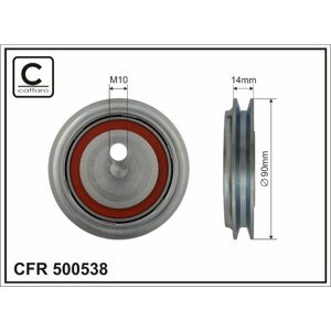 CAFFARO Vratná/vodiaca kladka rebrovaného klinového remeňa 500538