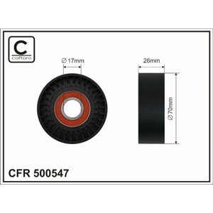CAFFARO Napínacia kladka rebrovaného klinového remeňa 500547