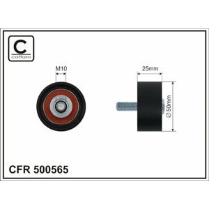 CAFFARO Vratná/vodiaca kladka rebrovaného klinového remeňa 500565