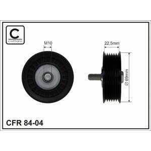 CAFFARO Vratná/vodiaca kladka rebrovaného klinového remeňa 8404