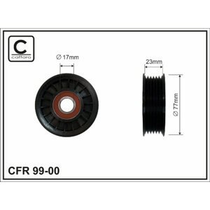 CAFFARO Vratná/vodiaca kladka rebrovaného klinového remeňa 9900