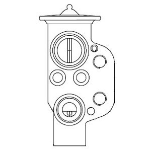 DELPHI Expanzný ventil klimatizácie CB1004V
