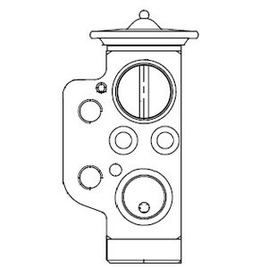 DELPHI Expanzný ventil klimatizácie CB1009V