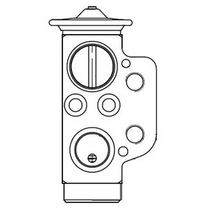 DELPHI Expanzný ventil klimatizácie CB1022V