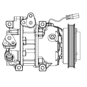 DELPHI Kompresor klimatizácie CS20493