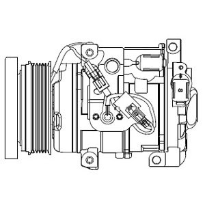 DELPHI Kompresor klimatizácie CS20508