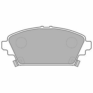 DELPHI Sada brzdových platničiek kotúčovej brzdy LP1503