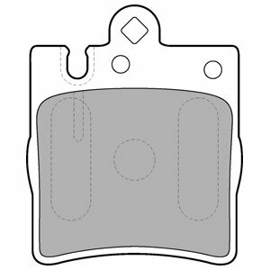 DELPHI Sada brzdových platničiek kotúčovej brzdy LP1618