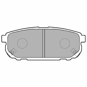 DELPHI Sada brzdových platničiek kotúčovej brzdy LP1850