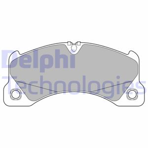 DELPHI Sada brzdových platničiek kotúčovej brzdy LP3593