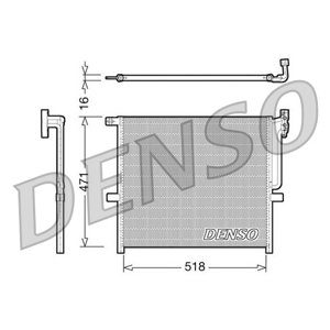 DENSO Kondenzátor klimatizácie DCN05001