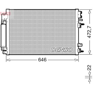 DENSO Kondenzátor klimatizácie DCN13022
