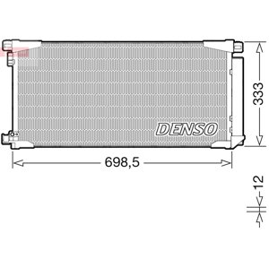 DENSO Kondenzátor klimatizácie DCN50115