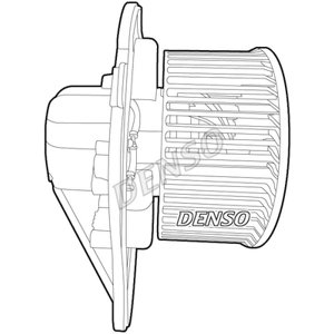DENSO Vnútorný ventilátor DEA02001