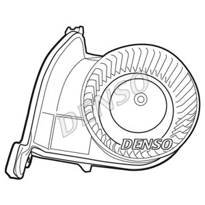 DENSO Vnútorný ventilátor DEA23003