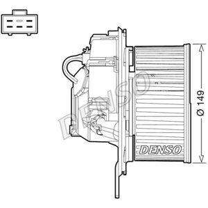 DENSO Vnútorný ventilátor DEA32005