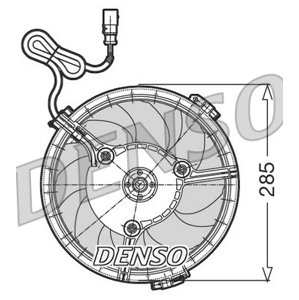 DENSO Ventilátor chladenia motora DER02005