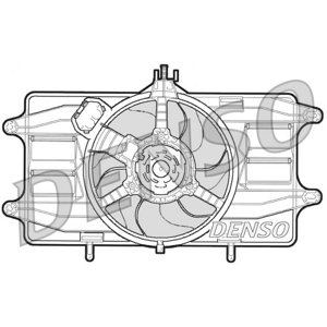 DENSO Ventilátor chladenia motora DER09020