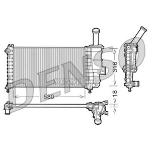 DENSO Chladič motora DRM09100