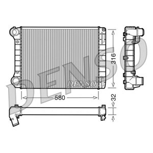 DENSO Chladič motora DRM09101