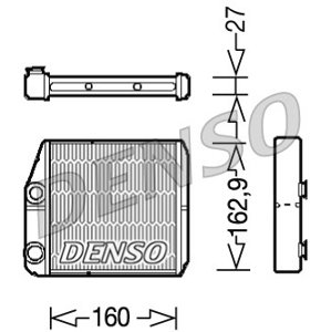 DENSO Výmenník tepla vnútorného kúrenia DRR09035