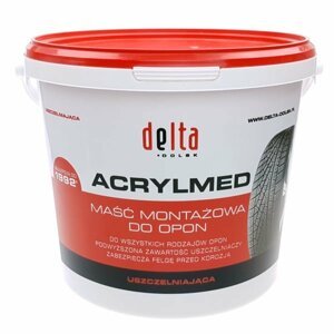 Montážna pasta na pneumatiky Acrylmed 4kg (červená) - Delta