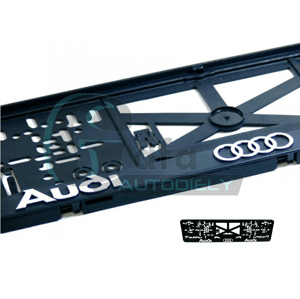 Podložka pod ŠPZ Audi 3D 2ks