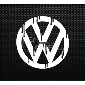 Nálepka - Roztapajúci znak VW