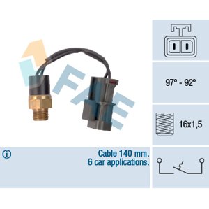 FAE Teplotný spínač ventilátora chladenia 37750