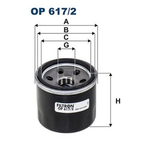FILTRON Olejový filter OP 617/2