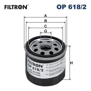 FILTRON Olejový filter OP 618/2